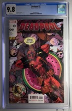 Marvel Comics Deadpool #1 CGC 9.8 M&M variante pubblicitaria copertina età moderna