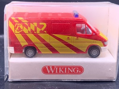 Wiking Modellbau Auto 1:87 H0 OVP Feuerwehr ELW Sprinter 608