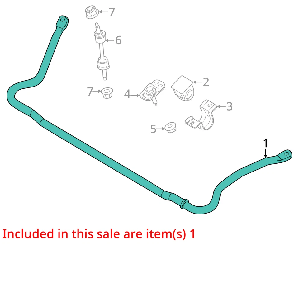 Barra estabilizadora delantera Ford F350 Super Duty 2021 4x4 fabricante de equipos originales 95 k millas - LKQ431403835 Foto 3 de 4