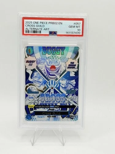 One Piece PRB02 English Cross Guild Alternate Art #OP09-057 PSA 10