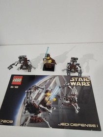 Vintage LEGO Star Wars Jedi Defense I 7203 Jedi Defense II 7204 100% COMPLETE