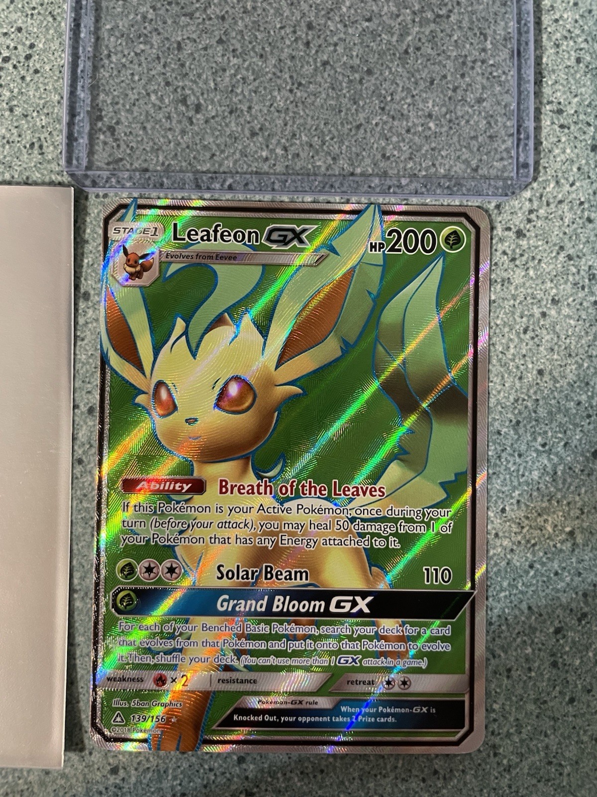 Pokémon Leafeon GX 139/156 NEAR MINT CONDITION  