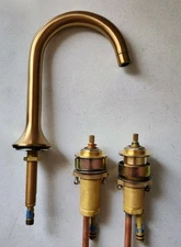 Signature Hardware SHWSCLZ807LHBG Lentz Widespread Bathroom Sink Faucet