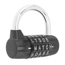 Gym Locker Lock 5 Letter Word Lock Safety Padlock Combination Lock for School