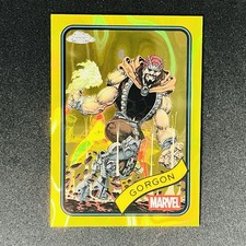 2025 Topps Chrome Marvel - GORGON - #195 Yellow Lava Refractor Near Mint
