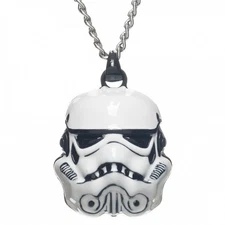 Star Wars Stormtrooper Metal 3D Necklace Licensed From Bioworld, NEW UNUSED