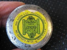 VTG 1920s–30s Max Factor Supreme Lining Tin Theater Makeup Hollywood w/Contents