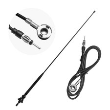 Black Boat Marine Radio Antenna FM AM Aerial 26.5 inch for Car Turk ATV UTV Y...