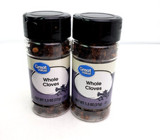 Great Value Whole Cloves Spices 1.3 oz Lot of 2