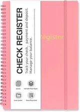 Check Registers for Personal Checkbook, Double Spiral Budget Planner, 5.8'' X 8.
