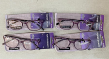 "4 pair" Foster Grant Reading Glasses VRL2103 1.25 purple READERS