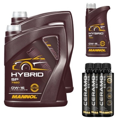 11L MANNOL Motoröl HYBRID SP 0W-16 Inkl. 3x Additive Ceramo Ester 9829