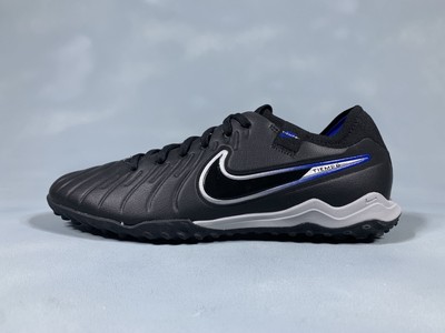 Nike Tiempo Legend 10 Pro Turf Black Leather Soccer Shoes DV4336-040 Men's 7