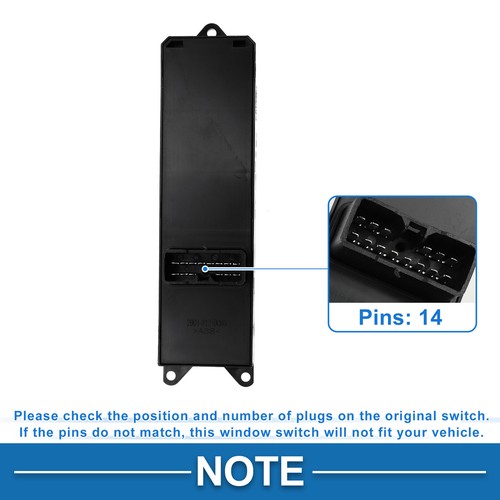 Front Left Power Window Switch for Mitsubishi Lancer Pajero Montero No.MR587942 - Picture 4 of 7