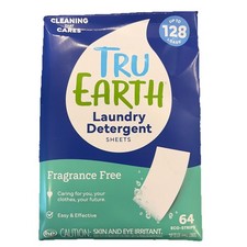 Tru Earth 64 Strips Up To 128 Loads Of Laundry, Detergent Eco-Strips - Unscented