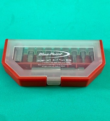 Blue Point 10tlg Bits Torx Kugel HEX Set mit Koffer T10-T50 + Verlängerung SDM11KT