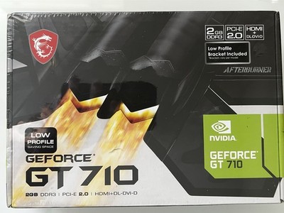 MSI Nvidia GeForce GT 710 2GB DRR3 64-Bit Support DirectX 12 OpenGL Sealed