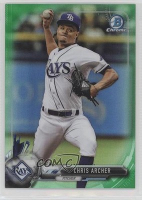 2017 Bowman Chrome Green Refractor 52/99 Chris Archer #69 1h5