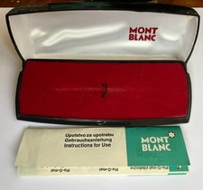 Caja de plumas estilográficas Montblanc vintage con manual de instrucciones original