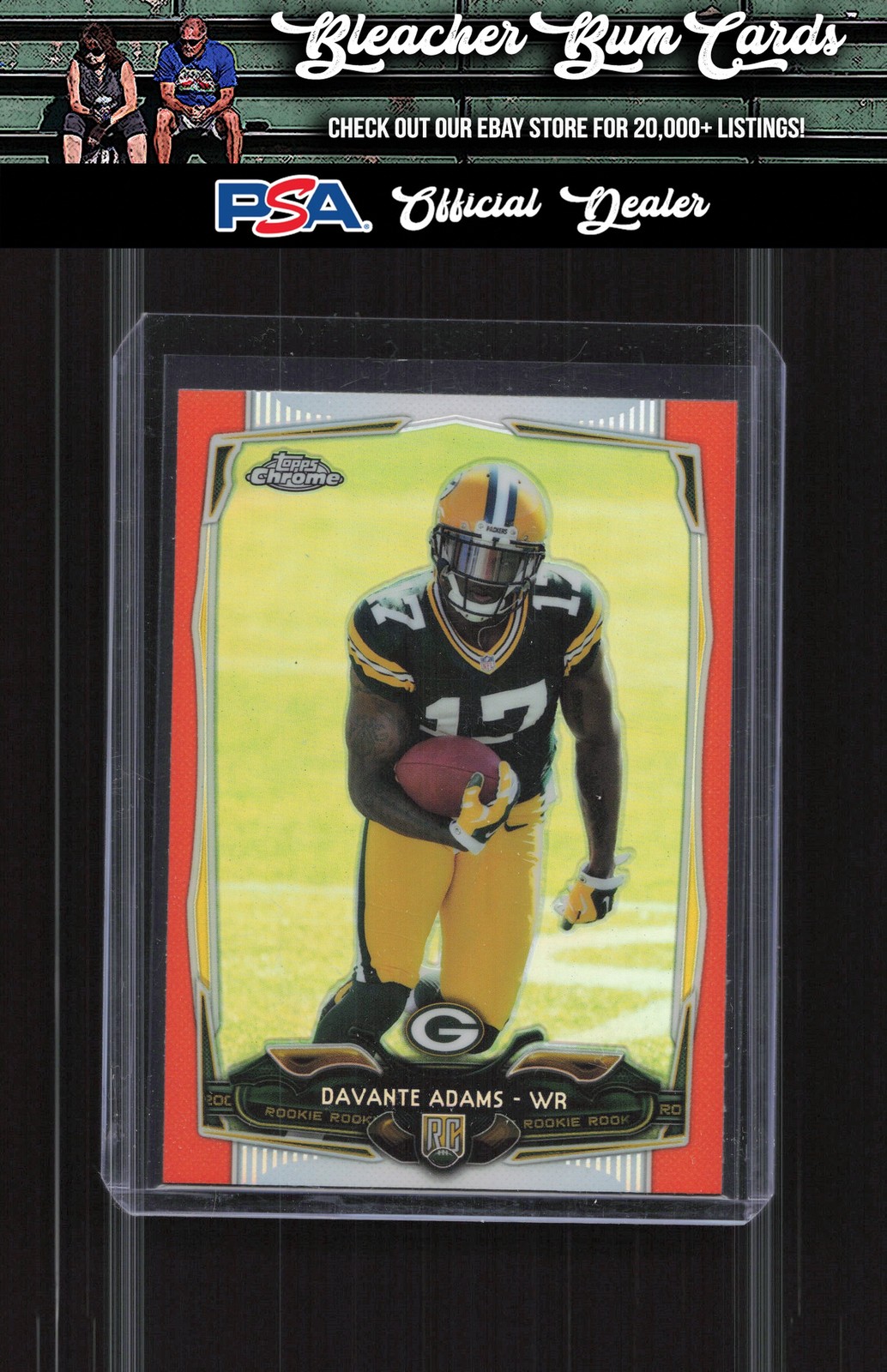 2014 Topps Chrome 114 Davante Adams Orange Refractors Rookie