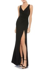 Ieena For Mac Duggal Ruched Jersey Gown-Size 10