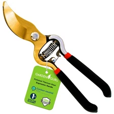 GARDEN GURU Indestructible Titanium Clippers - Professional Bypass Hand Pruner