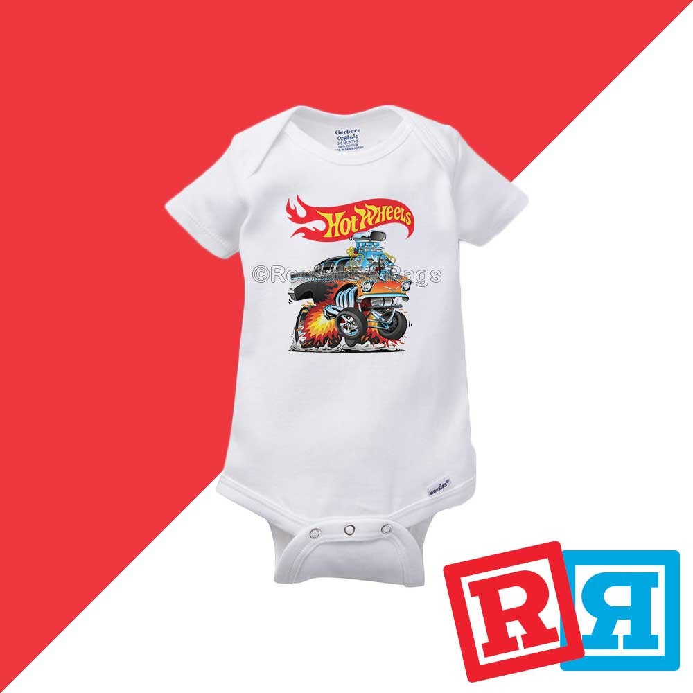 Hot Wheels Muscle Car Gerber Baby Onesie® Cotton Short Sleeve Bodysuit