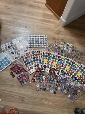 Vintage Lot 1990's Pogs All Kinds, DARE, Dinosaurs, Motorcycles, Planet X