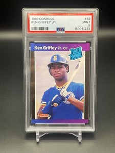 ken griffey jr rookie card graded 1989 Donruss Baseball #33 Ken Griffey Jr 2000 Topps