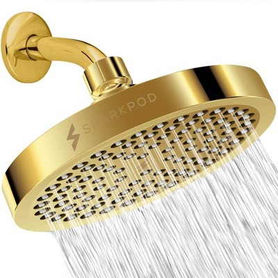 SparkPod High Pressure Rain Shower Head - Premium Quality Luxury Design - 1 Minu