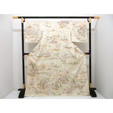 Authentic Visiting Kimono with Yuzen Gold Embroidery 260-007-508-7654