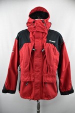 BERGANS OF NORWAY Ski Jacket Dermizax Hooded Coat Waterproof Red Outdoor L 44 46