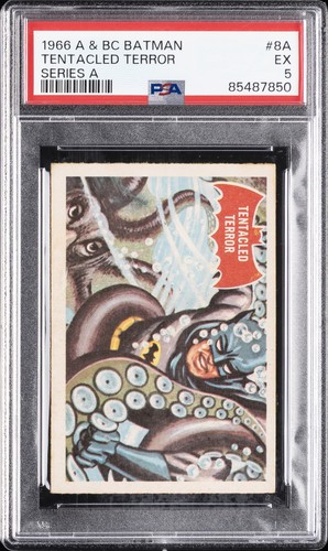 1966 A&BC Batman Red Bat #8A — PSA 5