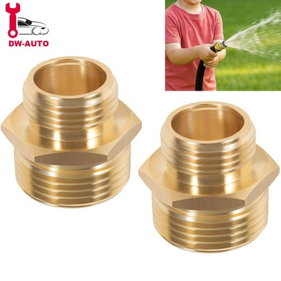 #ad 3 4quot; GHT Male to 1quot; NPT Male Brass Adapter Garden Hose to Pipe Connector Fitting $17.89