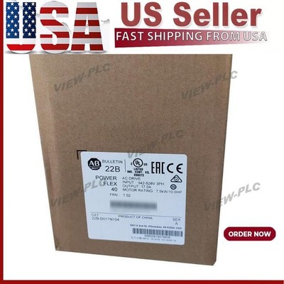Allen Bradley 22B-D017N104 PowerFlex 40 AC Drive 480VAC 7.5 kW 10 HP New