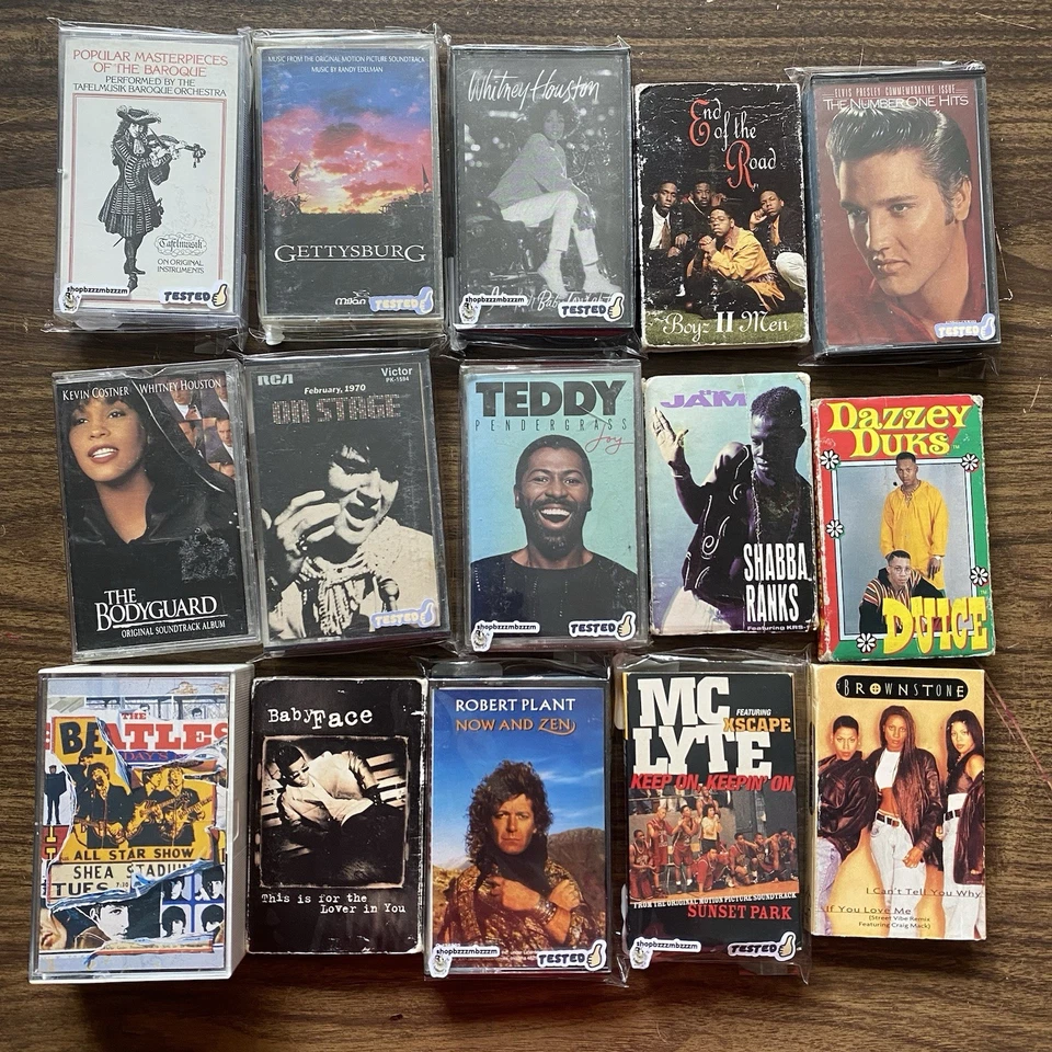 CASSETTE TAPE LOT 175+ vintage tested & sealed w/ extras | shopbloombloom brand - Image 4 of 4