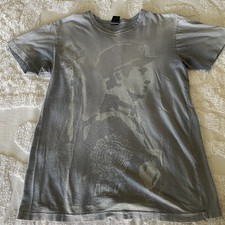 OBEY Early 2000s Large Graphic T-Shirt USA Made Men's Small Single Stitch Thin