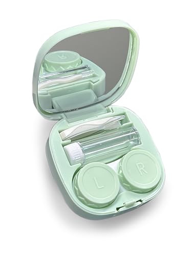Contact Case with Mirror Contact Lens Case for Soft Lenses Cute Compact Travel