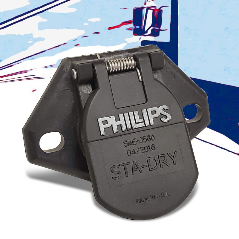 Phillips 16-722 7-Way Heavy Duty STA-DRY 2-Hole Ring Termination