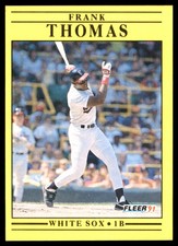 Frank Thomas 1991 Fleer #138 White Sox MLB READ FREE SHIPPING AutographDen