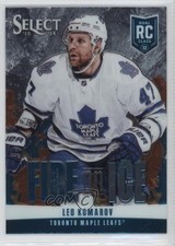 2013-14 Panini Select Fire on Ice Rookies Blue Leo Komarov #FR-37 0c3