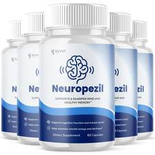  5 Pack Neuropezil Nootropic Formula Brain Supplement Neuro Pezil 300 Capsules
