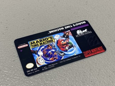 Mario's Time Machine (SNES) Super Nintendo Replacement Game Label | eBay