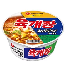 Nongshim Official Yukgaejang Ramen (12-Pack) Korean Cup Ramen_