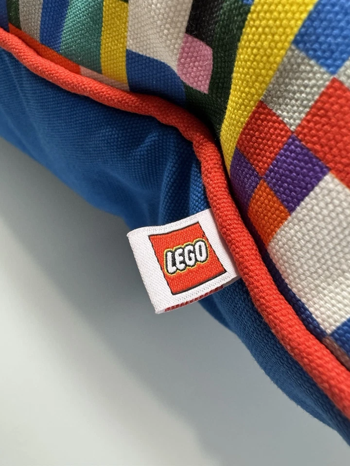 PAIR LEGO x Target Knitted Toss Pillow Yellow/White HTF Colors! COLLECTABLE RARE - Image 2 of 4