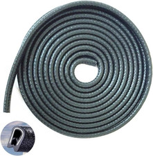 Edge Trim Black Small, Flexible PVC Protector,Rubber U Channel 16 Feet