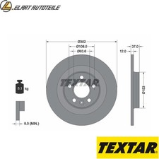 2x BREMSSCHEIBE 92304703 FÜR VOLVO XC40 D4204T16/4204T12 B420T10/420T4 2.0L 3cyl