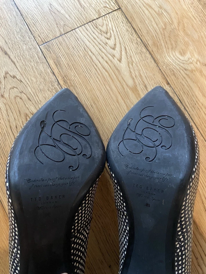 Ted Baker - Escarpins À Talons Haut - Taille 39 FR En Très Bon État Talons 10cm - Photo 3/4