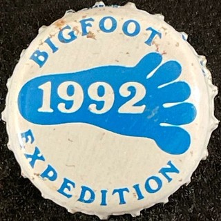 BIG FOOT 1992 PLASTIC LINED BOTTLE CAP SIERRA NEVADA CALIFORNIA MICRO SET CROWNS