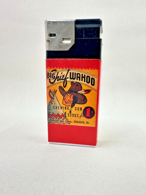 Vintage Scripto Big Chief Wahoo Chewing Gum Sticks Series Retro Lite Lighter